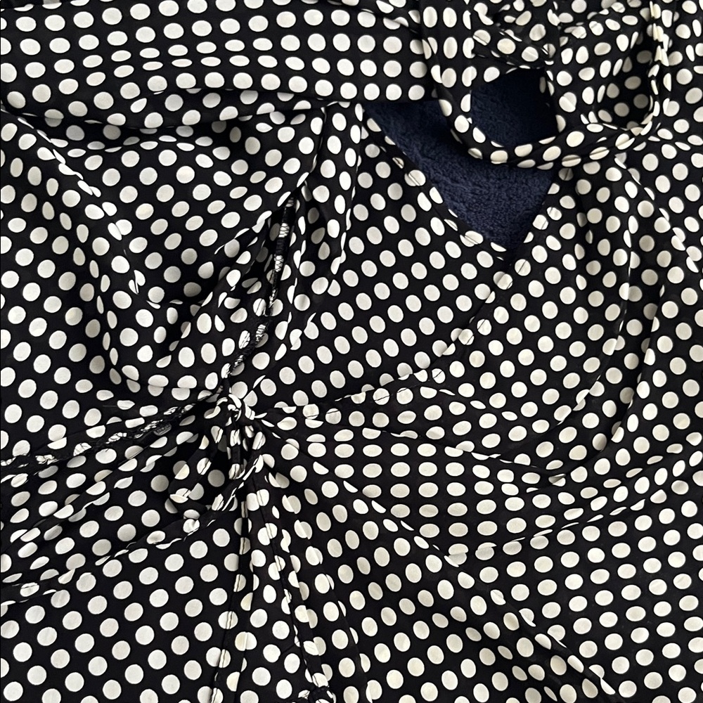 44# Zara Polka Dots Geometric/Assimetrical Women Blouse NWOT - Picture 11 of 13